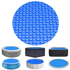Evoio Solar Pool Cover 6 ft Round for Above Ground Inground Pools Bubble Wrap Covers for Hot Tub Spa Thermal Heating, 12 Mil Circle Blue Floating Blanket for 6-24 Foot Feet Diameter Swimming Pools