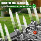 Aerator Lawn Tool Lawn Aerator -Heavy Duty Manual Grass Aerator with 15 Iron Spikes, Height Adjustable, Yard Aerator Tool for Lawn（Black）