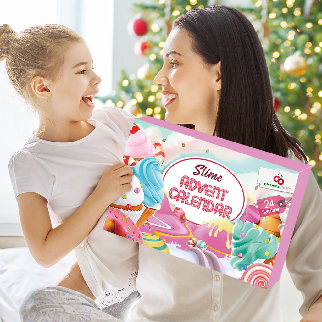Advent Calendar 2026-24 Days of Surprises with DIY Slime Craft Kit