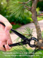Haosie Bonsai Concave Cutter Tools, 8.4in Gardening Scissors Shears Pruning