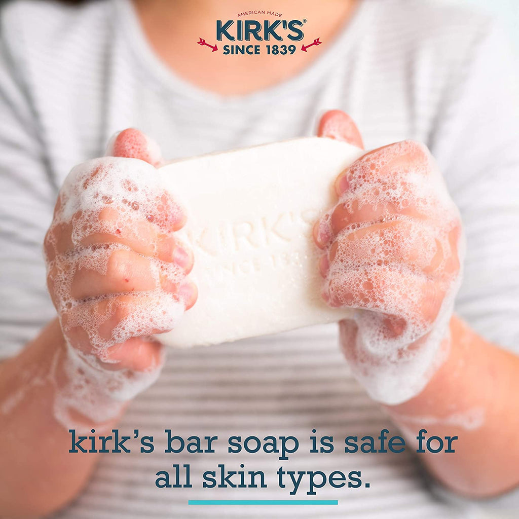 Kirk's Original Coco Castile Soap Fragrance Free 4 oz (Multi-Pack)