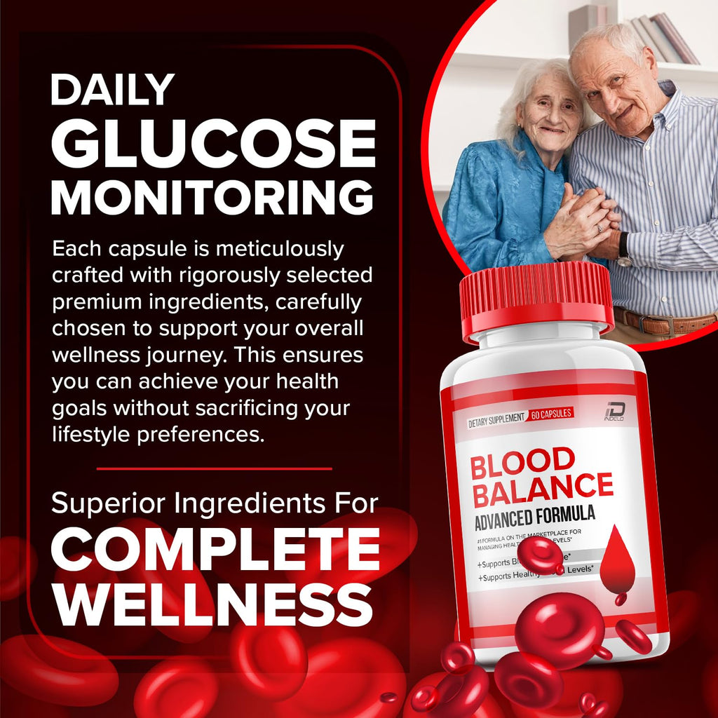Blood Balance Capsules, BloodBalance Advanced Supplement, All Natural Formula to Maintain Healthy Levels, Maximum Strength Daily Formula, Blood Balance Reviews (2 Pack - 120 Capsules)