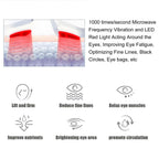 Revitalise Eyes Red Light Therapy Glasses,Microcurrent Eye Beauty Device Botanique Paris under Eye Device Revital Eyes Bag Remover for Reduce Dark Circles Puffiness Wrinkles Relax Eye Strain