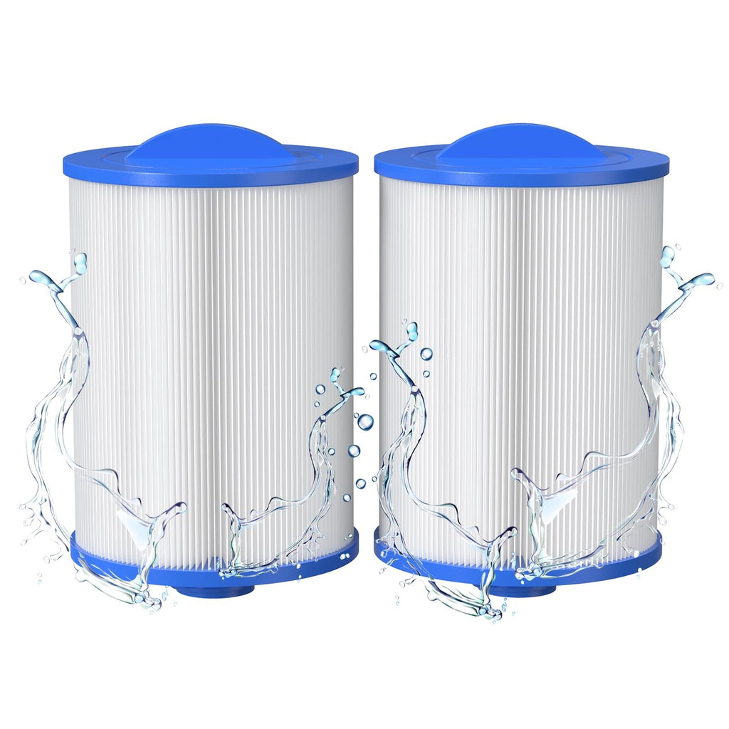 ROYOR PWW50 Spa Filter for Hot Tub - Hot Tub Filters Replacements Unicel 6CH-940, PWW50P3 (1-1/2" Coarse Thread), Filbur FC-0359, Waterways 817-0050, 45 Sq. Ft. Viking Spa Filter, 2 Pack