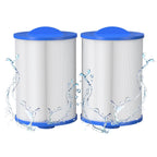 ROYOR PWW50 Spa Filter for Hot Tub - Hot Tub Filters Replacements Unicel 6CH-940, PWW50P3 (1-1/2" Coarse Thread), Filbur FC-0359, Waterways 817-0050, 45 Sq. Ft. Viking Spa Filter, 2 Pack