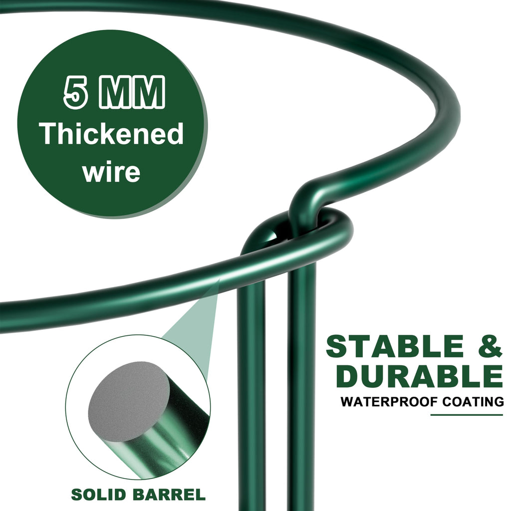 SYITCUN 6 Pack Peony Cages and Supports, 14" (W) x 32"(H) Plant Support, Rust-Proof Metal Plant Support Stakes for Outdoor&Indoor Plants