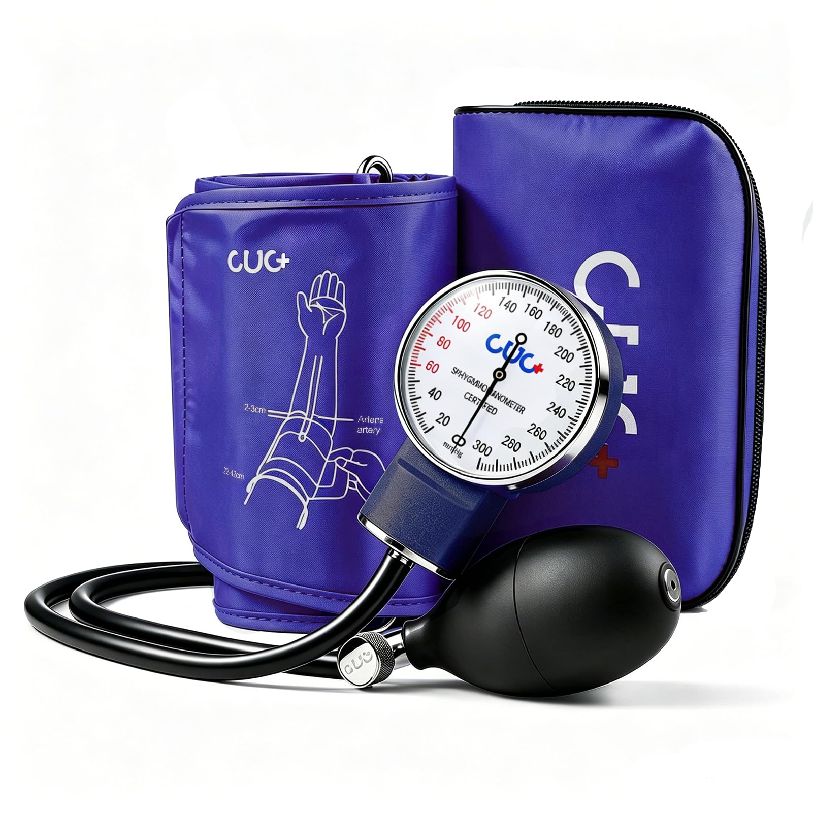 CUG Manual Blood Pressure Cuff, Aneroid Sphygmomanometer