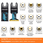 Oscillating Saw Blades, PECHAM 45PCS Professional Universal Titanium Multitool Blades for Wood Plastics Metal Quick Release Multi Tool Kits Fit Rockwell Ridgid Ryobi Milwaukee Chicago Craftsman