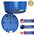 DebrisZ B9 Skimmer Basket for Inground Pool - Patented Handle & Quick Release Empty. New Heavy Duty Design with Greater Strength, Fits Popular U3 Style Pool Skimmers
