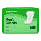Amazon Basics Men's Incontinence Guards, Maximum Absorbency, 52 Count, (1 Pack of 52), Packaging May Vary