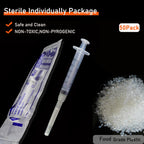 50 Pack 3ml/cc Disposable Luer Lock Lab Syringes with 22Ga 1.0 Inch Needle