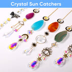 BlumWay Crystal Suncatcher, Hanging Suncatchers with Crystals Light, 7 PCS