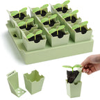 GREENBAZZAR Seed Starter Tray with Lift-Out Handles for Easy Transplanting