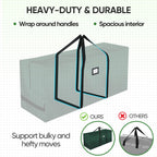 BALEINE 9 ft Christmas Tree Storage Bag, Heavy Duty Extra Large Artificial Christmas Tree Bag with Reinforced Handles and Dual Zippers Wide Opening (Green, 9 ft)