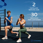CARDINA B12 Vitamins for Women and Men - Brain Supplements for Memory and Focus with Thiamine B1 Supplement and COQ10 - Brain Memory Support - Non-GMO and Vegan B12 Supplement, 60 Ct
