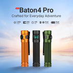 OLIGHT Baton4 Pro EDC Flashlight Rechargeable, 1600 Lumens Small Pocket LED Light with Tactical Switch and Magnetic & USB C Dual Charging, IPX8 for Home Use, Camping, Outdoor and Emergency (Black)