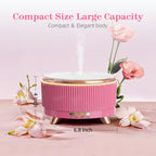 500ML Large Capacity Essential Oil Diffuser, Ultrasonic Aromatherapy Diffuser with 7 Color LED Lights with Remote Control, Cool Mist Humidifier, Timed Mist, Auto Shut-Off (Pink)
