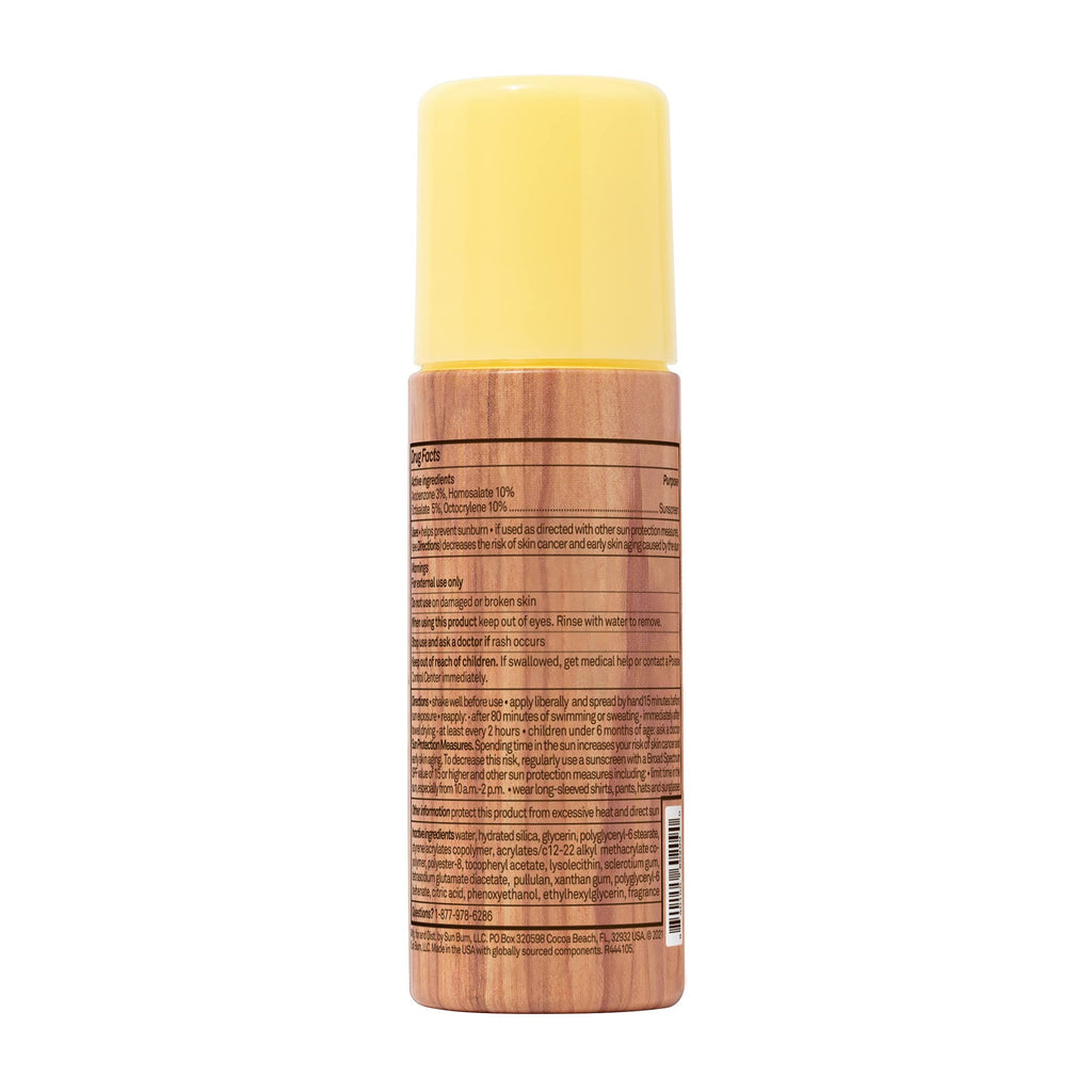 Sun Bum Original SPF 50 Roll-On Sunscreen Body Lotion - Broad Spectrum Moisturizing Sunscreen with Vitamin E - Hawaii 104 Act Compliant (Made without Octinoxate & Oxybenzone) - Travel Size - 3 oz