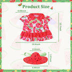 Pextian Watermelon Porch Goose Outfit, 23 inch Porch Goose Summer Outfit with Watermelon Dress and Hat, Cute Goose Clothes for Outdoor Garden Yard Patio Lawn Art Decor