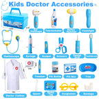 Doctor Kit for 3-5, 21 PCS Pretend Play Set Toys