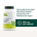 Fresh Nutrition Lemon Balm Extract Capsules.