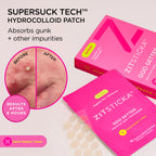 ZitSticka Pimple Patches for Face and Body, Goo Getter Hydrocolloid Patches to Cover Zits & Blemishes, Acne Patches or Zit Spot Stickers, Body Blemish Patch (72 Pack)