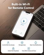 eufy Security Smart Lock C30, Keyless Entry Door Lock, Built-in WiFi Keypad Deadbolt for Front Door, No Bridge Required, Easy Installation, App Remote Control, Reliable Power, BHMA Grade 3, Nickel