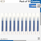 Sterile Disposable Dermal Curettes, Easy Peel Packing - Box of 10 (3.00 mm)