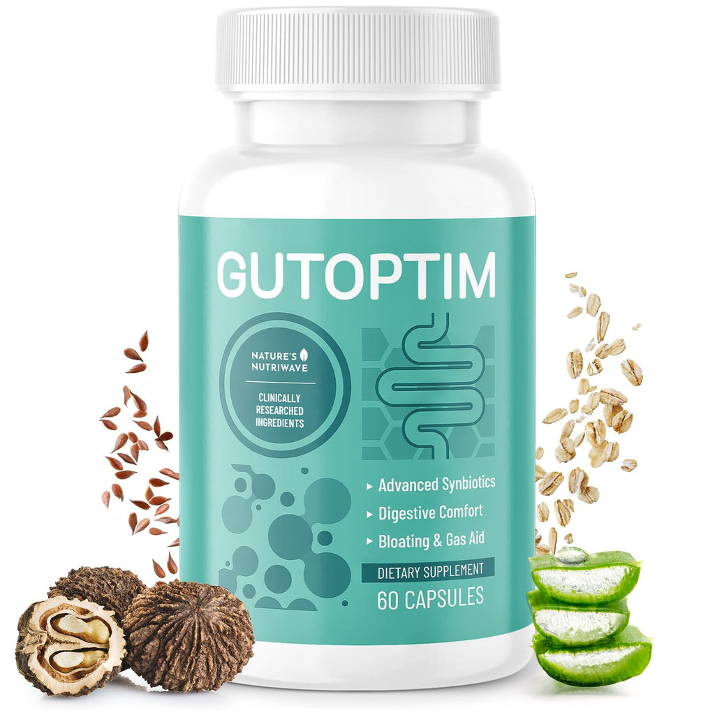 GutOptim – Pre & Probiotic Enzyme Capsules – 60 Ct, 1 Month Supply