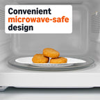 Amazon Basics 9" Uncoated White Paper Plates, Microwave Safe, 100 Count