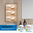 Stock Your Home Triple Acrylic Glove Dispenser, 2 Pack, Wall Mount