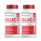 (2 Pack) Gluco Blood Optimizer Capsules, Official Gluco Blood Optimizer Supplement with All Natural Ingredients, All Natural Maximum Strength Formula for Daily Health Support (120 Count)
