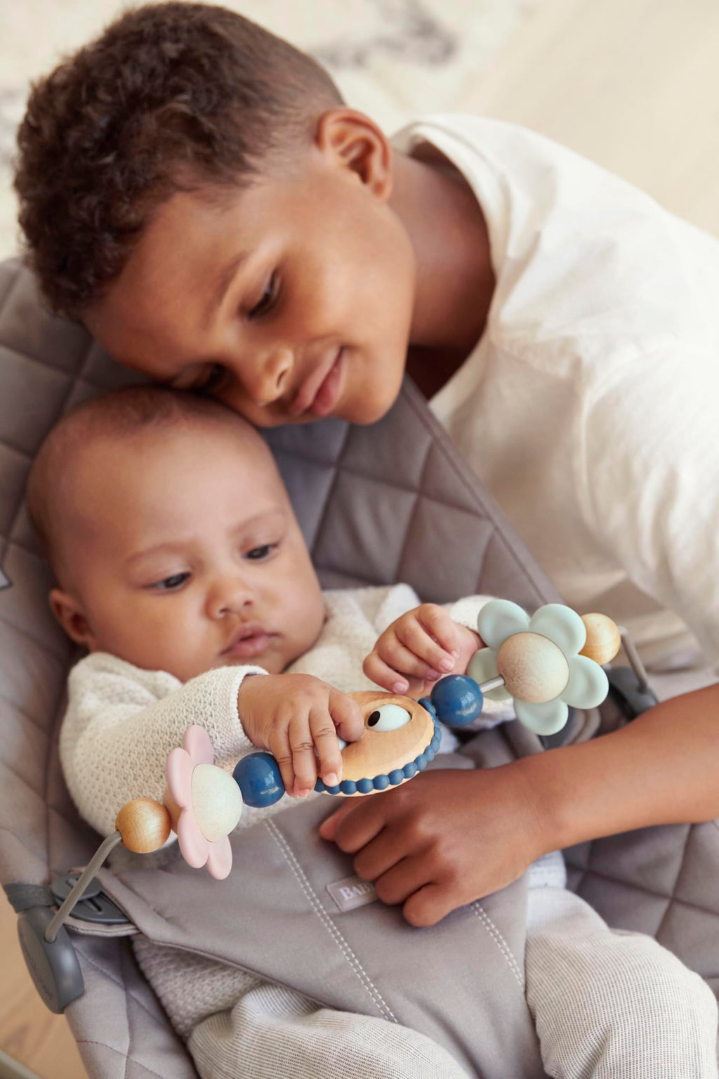 BabyBjörn Toy for Bouncer, Googly Eyes Pastels