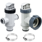 Pool Hose Plunger Valve Kit for Intex Above Ground Pool and Pool Pump, Above Ground Swimming Pool Accessories 11872 Dual Split Hose Plunger Valve Replacement Parts for Intex Filter Circulation System