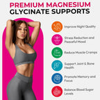 Magnesium Glycinate Gummies 600mg, High Absorption Magnesium Gummies, Black Currant Oil, Calcium, Vitamin B6, Sugar Free Chews for Adults & Kids Relaxation, Stress Relief, Night Rest
