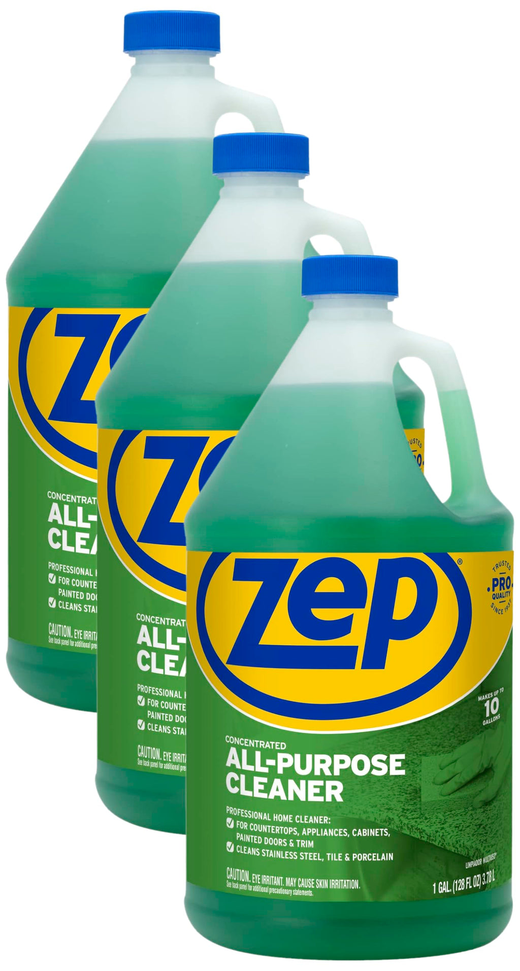 Zep All-Purpose Cleaner and Degreaser - 1 Gallon (1 Unit) ZU0567128 - Industrial Cleaner for Business, Household Used in Kitchen, Countertops, Appliances, Walls and Floor Surfaces (Pack of 3)