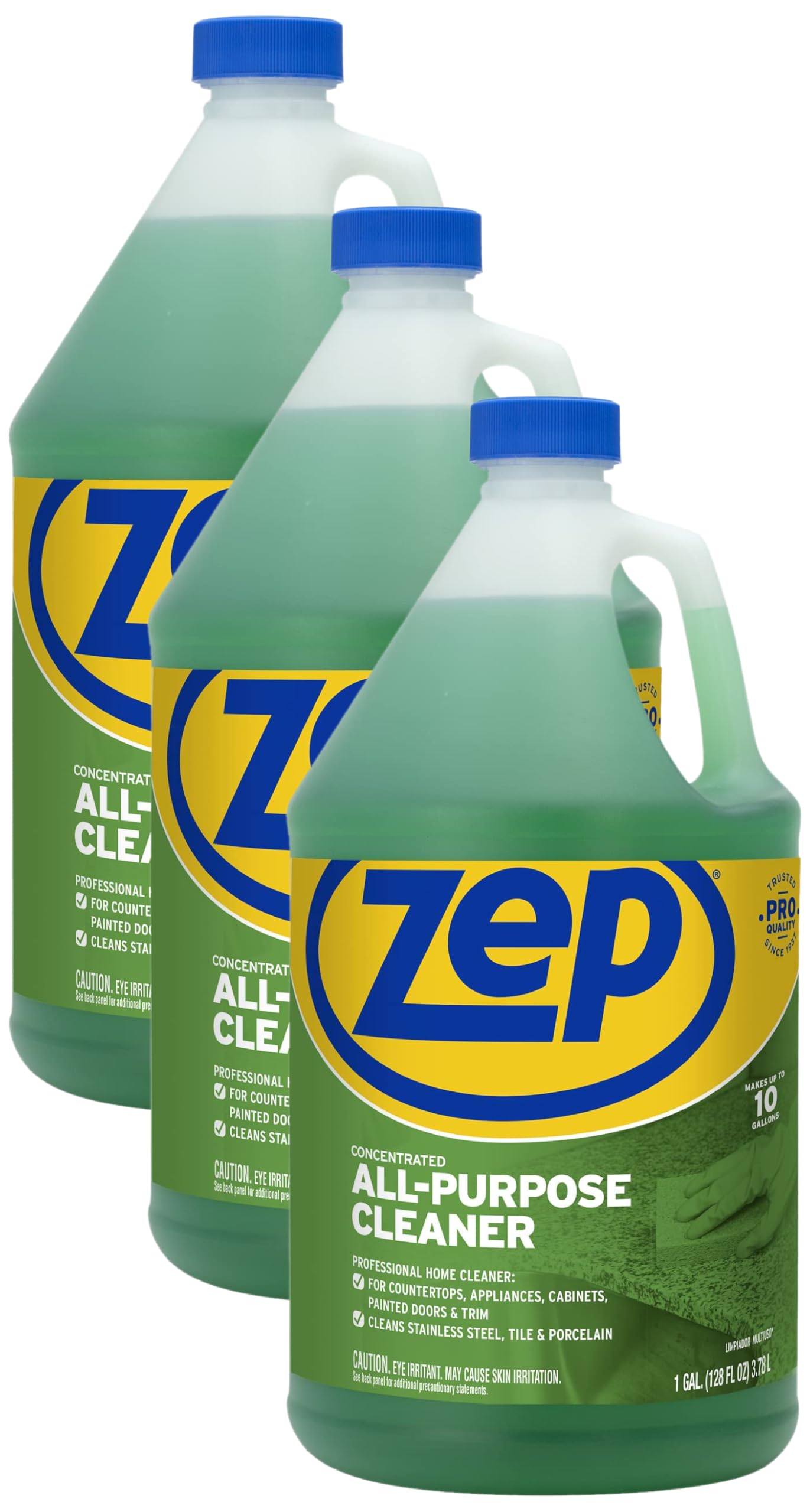 Zep All-Purpose Cleaner and Degreaser - 1 Gallon (1 Unit) ZU0567128 - Industrial Cleaner for Business, Household Used in Kitchen, Countertops, Appliances, Walls and Floor Surfaces (Pack of 3)