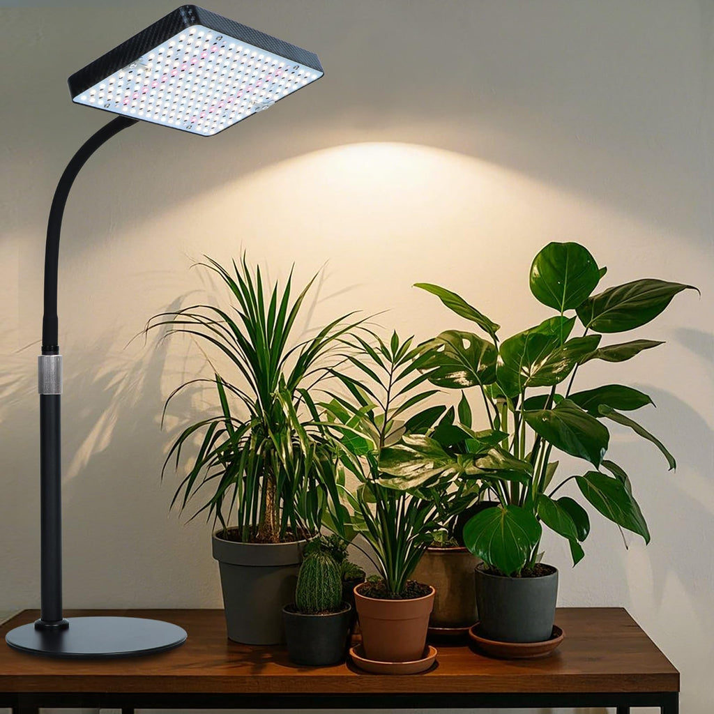 Orchbloom Tabletop Grow Lights for Indoor Plants 25 Watt, Bright Natural Sunlight Full Spectrum Plant Growing Lamps for Houseplants & Bonsai, 4/8/12/16/20H Timer Plant Light Auto On/Off Everyday