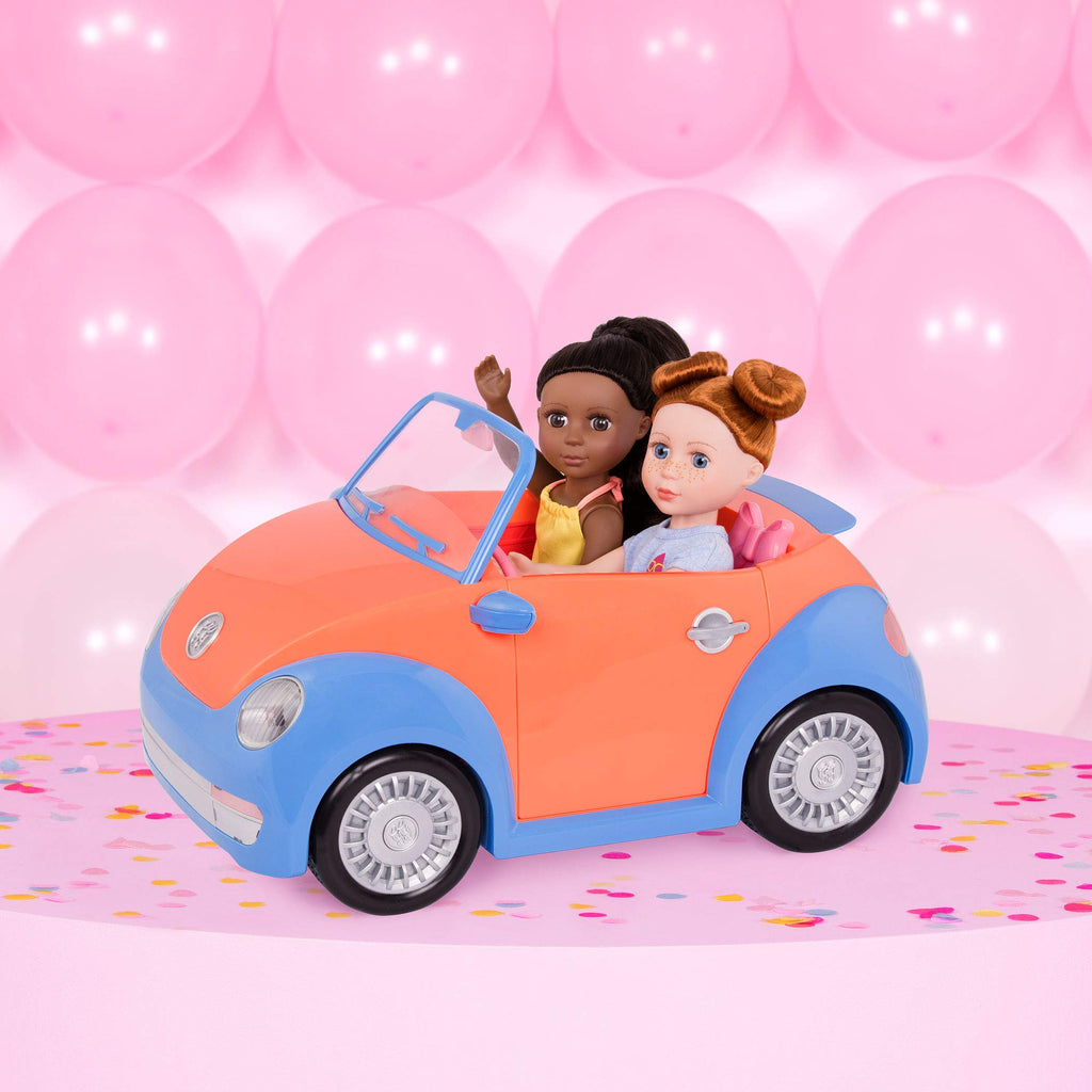 Glitter Girls – 14-Inch Fashion Doll – Long Brown Hair & Brown Eyes – Top & Blue – Ombre Skirt With Gold Glitter – Medium – Dark Skin Tone – 3+ Years– Keltie