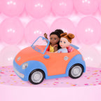 Glitter Girls – 14-Inch Fashion Doll – Long Brown Hair & Brown Eyes – Top & Blue – Ombre Skirt With Gold Glitter – Medium – Dark Skin Tone – 3+ Years– Keltie