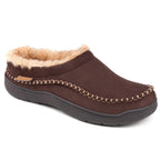 Zigzagger Men's Slip On Moccasin Slippers,Coffee, 11-12