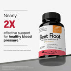 Sandhu's Beet Root Capsules 1200mg with BioPerine & Grape Seed Extract – Nitric Oxide Support Endurance – 60 Caps 30-Day Supply – Made in USA
