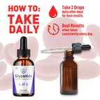 Glycotide Drops, Official Glycotide Blood Support Drops with All Natural Ingredients, Advanced Formula Glicotide Blood Health & Overall Wellness Supplement with Maximum Strength Vitamins (30 Servings)
