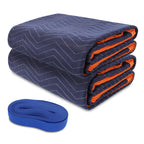 YMTLJHDSY 2 Pk Heavy-Duty Moving Blankets 72x80in with 1 Large Rubber Band