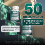 With Christensenella & Akkermansia, 8 Probiotic Strains - 50 Billion CFU