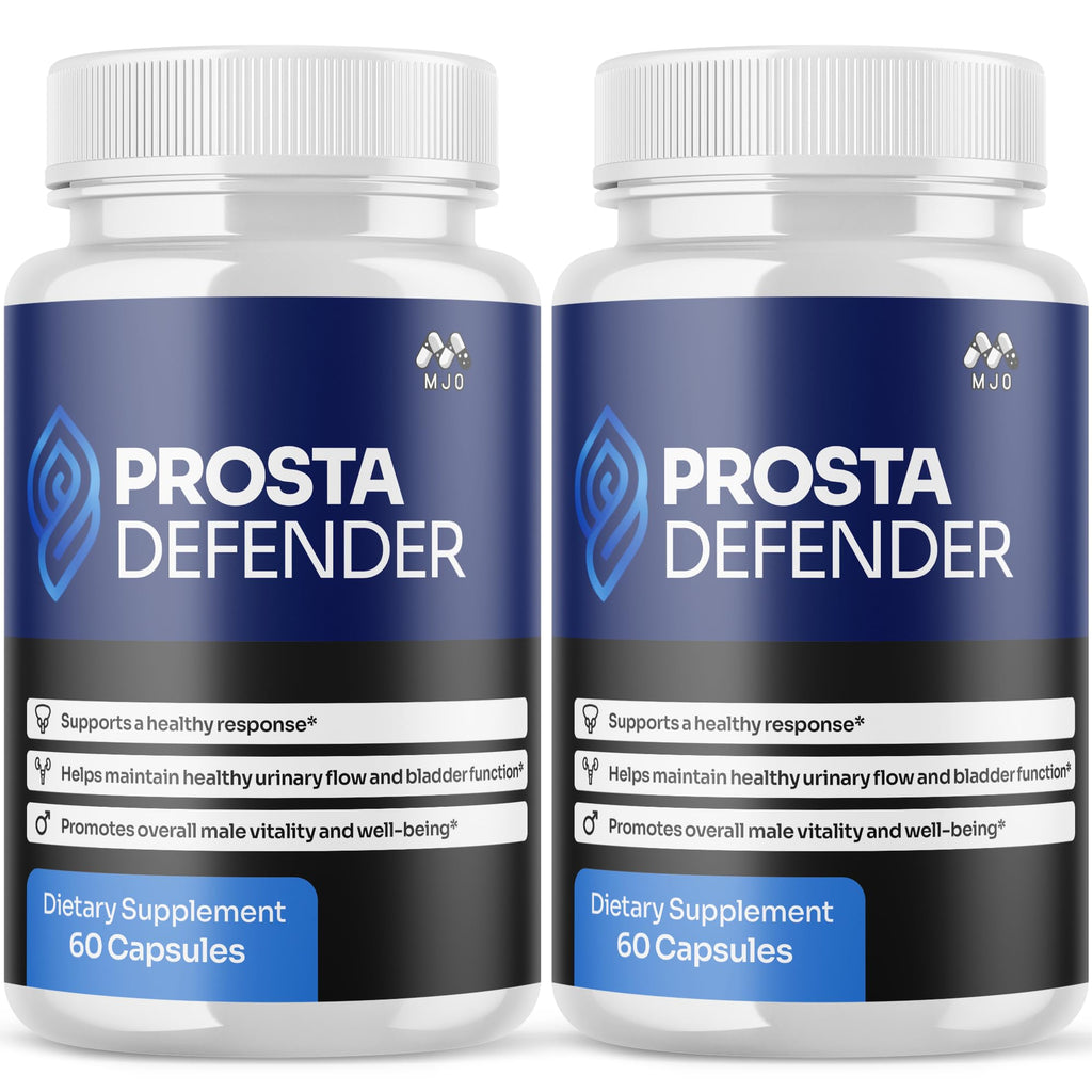(2 Pack) Prosta Defender Capsules, Official Prostadefender Pills with All Natural Ingredients, Advanced Overall Health and Wellness Supplement, Natural Maximum Strength Vitamin Formula (120 Capsules)