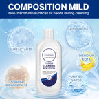 YHOVID Multi-Surface Floor Cleaning Solution Compatible with Tineco Vacuum Mop, Cleaner Refill for All Mopping Robot Vacuums and Cordless Wet/Dry Mops (4 Bottle Pack, Original)