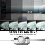 dalattin White LED Strip Lights 50ft Dimmable Bright 24V Led Light Strip 6500K Daylight White 900 LEDs Lights for Bedroom, Mirror, Kitchen, Strong Adhesive（2 Rolls of 25ft）
