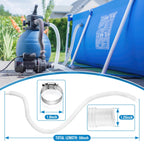 Pool Hoses for Above Ground Pools,1.25 x 59 Inch Pool Filter Hose,Compatible with Intex Filter Pump 607,637 With 8 Metal Clamps (4 Pack)(4)