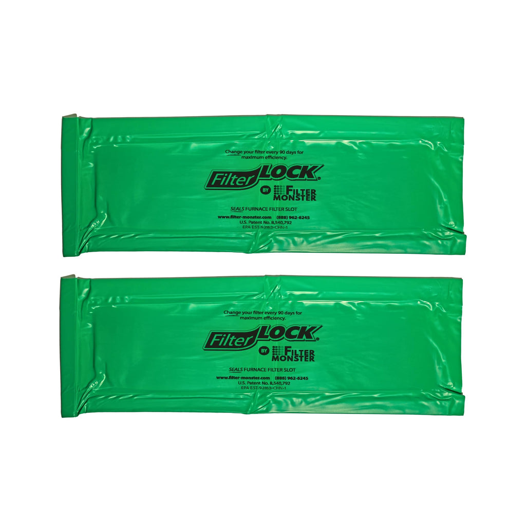 AllergyZone FilterLock Furnace Filter Slot Seal – Magnetic Seal Cover for Any 1” Furnace Filter, Up To 25” Long, Reduce HVAC Air Leaks, Green